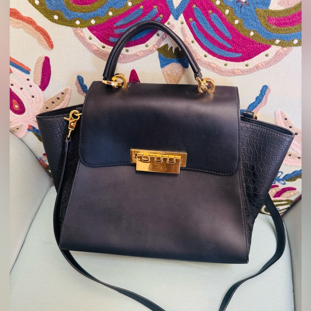 Zac Posen Large Black Eartha Bag